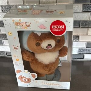 San-X Rilakkuma CHAIROIKOGUMA Clawed Feet w/ Dino Hat Plush w/ Magnetic Base NEW